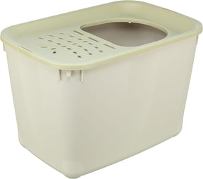 Trixie Hop-In Top-Entry Cat Litter Tray Grey/Green Cat Litter Trays Trixie 
