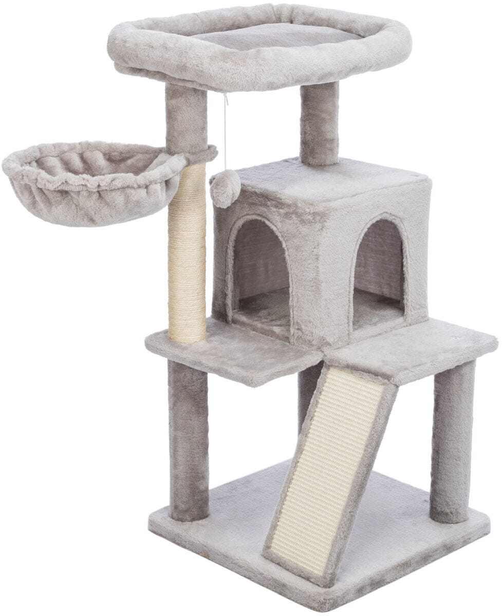 Trixie Pepito Cat Tree with Hammock Grey 98cm Cat Trees Trixie 