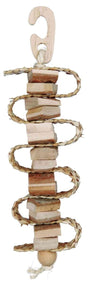 Trixie Natural Wood Nibbling Bird Toy 30cm Bird Toys Trixie 