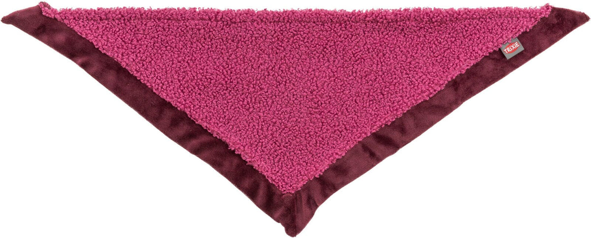 Trixie Xmas neckerchief, plush, 75 cm, bordeaux Dog Bandanas TRIXIE 