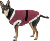 Trixie Xmas coat Saint Nick, plush, S: 35 cm, bordeaux Dog Coats TRIXIE 