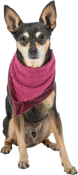 Trixie Xmas neckerchief, plush, 55 cm, bordeaux Dog Bandanas TRIXIE 