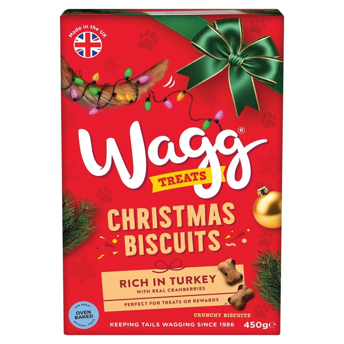 Wagg Xmas Biscuit Box 450g Wagg 