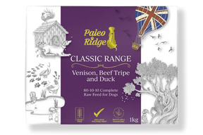 Paleo Ridge Venison, Beef Tripe & Duck 1kg ❄ Raw Dog Food Paleo Ridge 