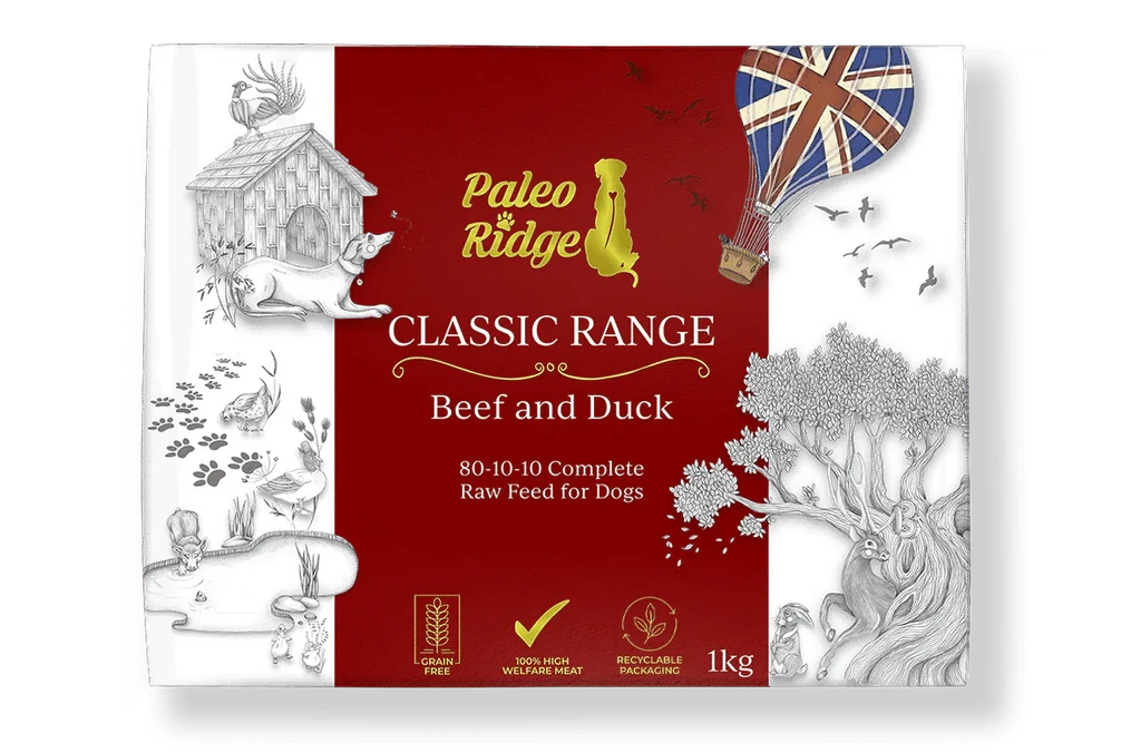 Paleo Ridge Beef & Duck Complete 1kg ❄ Raw Dog Food Paleo Ridge 