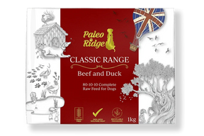 Paleo Ridge Beef & Duck Complete 1kg ❄ Raw Dog Food Paleo Ridge 