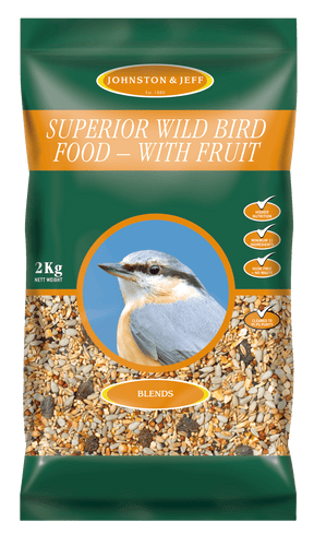 Johnston & Jeff Superior Wild Bird Food with Fruit 2kg Wild Bird Food Johnston & Jeff 