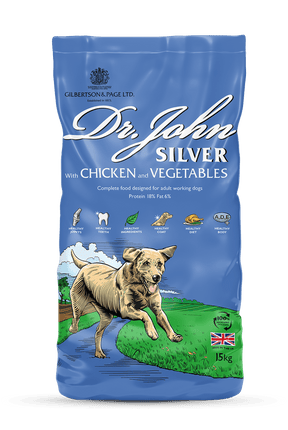 Dr John Silver Chicken & Vegetables Dry Dog Food 15kg Dry Dog Food Dr John 