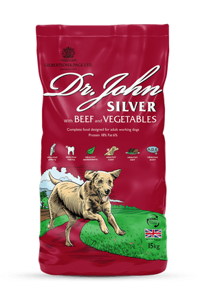 Dr John Silver Beef & Vegetables Dry Dog Food 15kg Dry Dog Food Dr John 