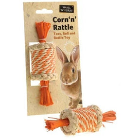 Sharples Corn 'n' Rattle Small Animal Toy 7cm Small Animal Toys Sharples 