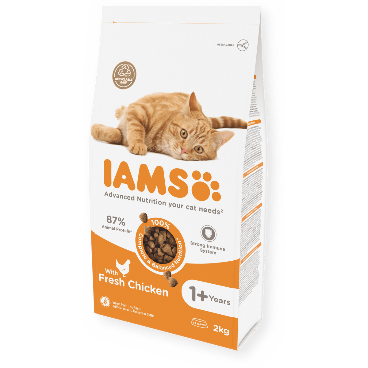 IAMS Adult Chicken Dry Cat Food 2kg Dry Cat Food Iams 