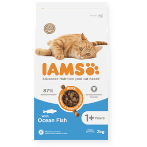 IAMS Adult Ocean Fish Dry Cat Food 2kg Dry Cat Food Iams 
