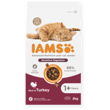 IAMS Sensitive Digestion Turkey Dry Cat Food 2kg Dry Cat Food Iams 