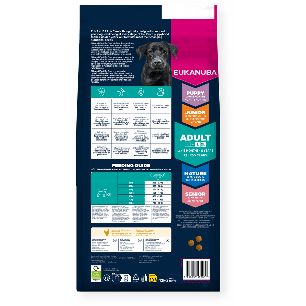 Eukanuba Active Adult Large Breed Chicken Dry Dog Food 12kg Dry Dog Food Eukanuba 