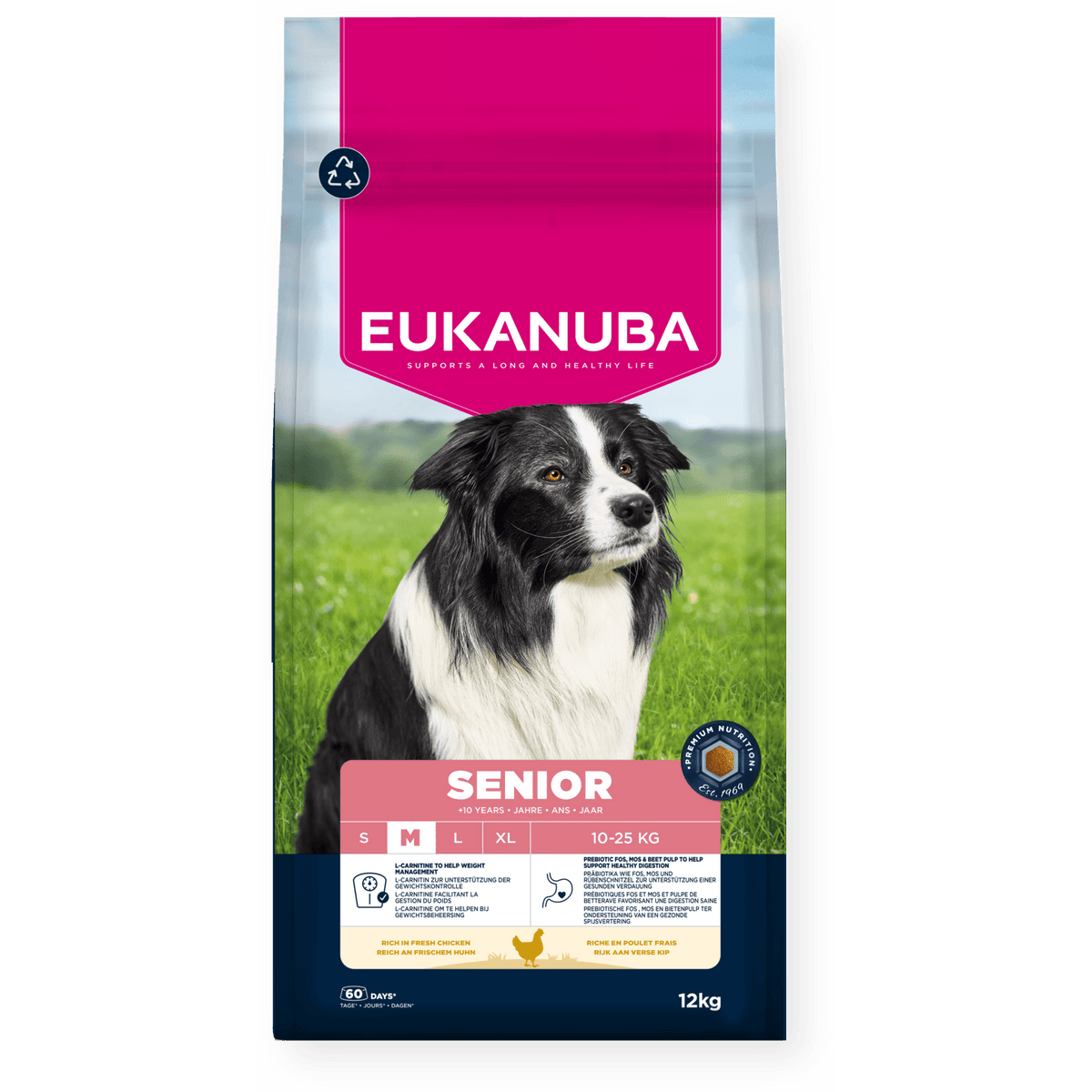 Eukanuba Senior Medium Breed Chicken Dry Dog Food 12kg Dry Dog Food Eukanuba 