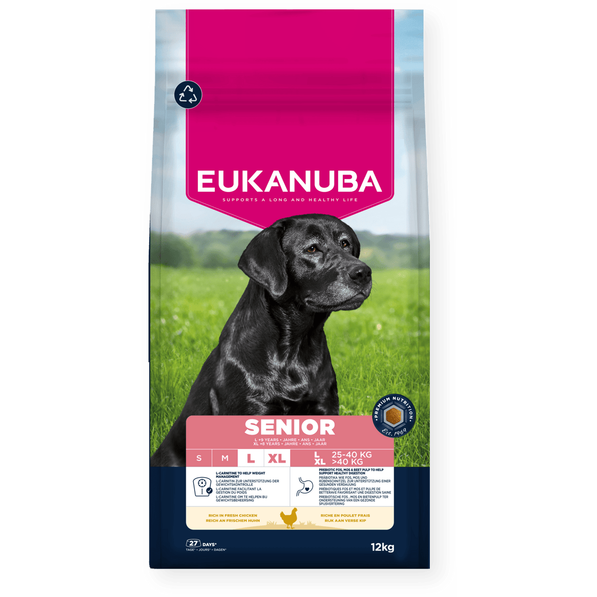 Eukanuba Senior Large Breed Chicken Dry Dog Food 12kg Dry Dog Food Eukanuba 