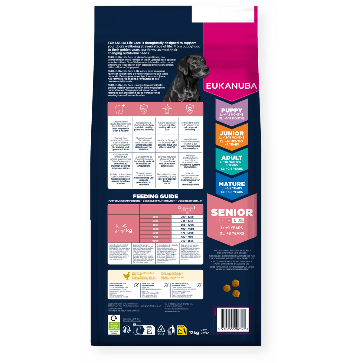 Eukanuba Senior Large Breed Chicken Dry Dog Food 12kg Dry Dog Food Eukanuba 