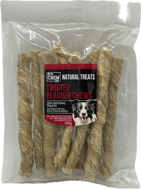 K9 Chew Twisted Bladder Chews 100g K9 Chew 