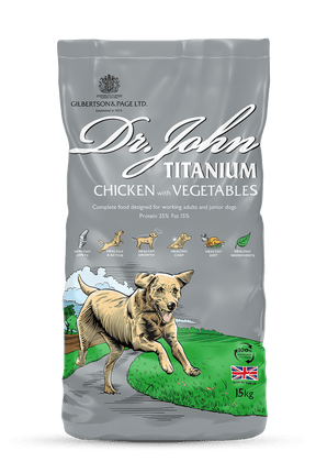Dr John Titanium Chicken Dry Dog Food 15kg Dry Dog Food Dr John 