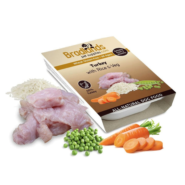 Bradlands Wet Dog Food Turkey & Rice 395g Bradlands 