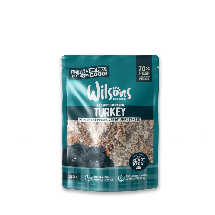 Wilsons Turkey Fresh Dog Food 380g Wilsons 