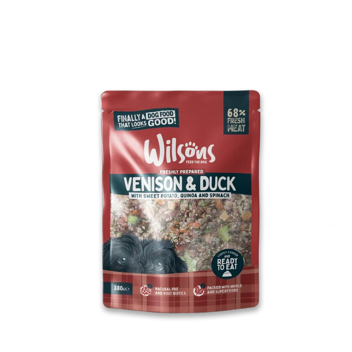 Wilsons Venison/Duck Fresh Dog Food 380g Wilsons 
