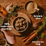 Forthglade Chicken, Lamb & Turkey Brown Rice Dog Food 12 x 395g Wet Dog Food Forthglade 