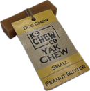 K9 Chew Company Yak Chew Peanut Butter Small K9 Chew 