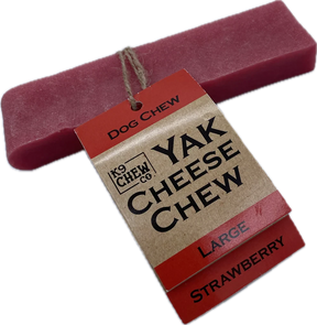 K9 Chew Company Yak Chew Strawberry Large K9 Chew 