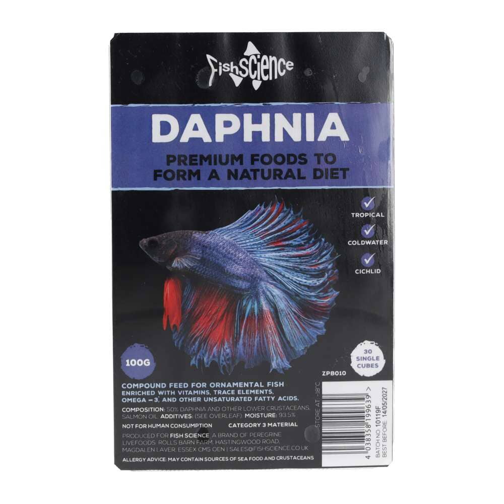 Peregrine Daphnia Frozen Fish Food Blister 100g ❄ Frozen Fish Food Peregrine 