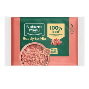 Natures Menu Beef Raw Dog Food Mince Block 400g Raw Dog Food Natures Menu 