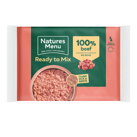 Natures Menu All Beef Block 400g Raw Dog Food Natures Menu 