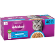 Whiskas Wet 1+ Adult Cat Food Fish Favourites in Jelly 40x85g Pouches Wet Cat Food Whiskas 