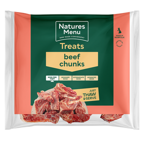 Natures Menu Beef Chunks 1kg Raw Dog Food Natures Menu 