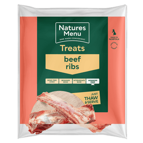 Natures Menu Frozen Beef Ribs for Dogs 2 Pack Raw Dog Food Natures Menu 