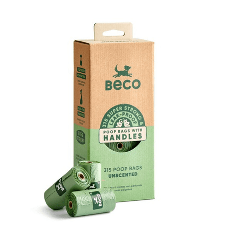 Beco Unscented Poop Bags with Handles 315 Bags (21x15) Beco 