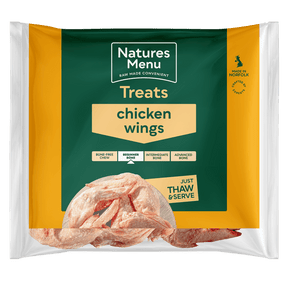 Natures Menu Frozen Chicken Wings for Dogs 1kg Raw Dog Food Natures Menu 
