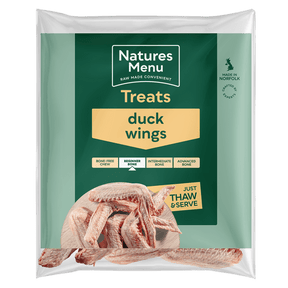 Natures Menu Frozen Duck Wings for Dogs 6 Pack Raw Dog Food Natures Menu 