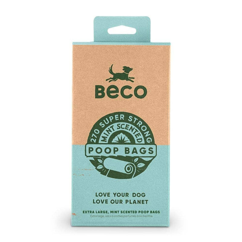 Beco Large Poop Bags - Mint Scented (x270) Value (18x15) Beco 