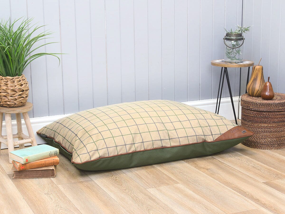 Heritage Orthopaedic Pillow Bed - Tweed, Large Dog Beds George Barclay 