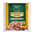 Natures Menu Frozen Poultry Heart Chunks for Dogs 1kg Raw Dog Food Natures Menu 