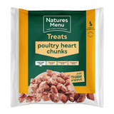 Natures Menu Frozen Poultry Heart Chunks for Dogs 1kg Raw Dog Food Natures Menu 