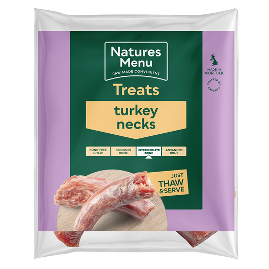 Natures Menu Frozen Turkey Necks Raw Dog Food Natures Menu 