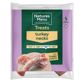 Natures Menu Frozen Turkey Necks Raw Dog Food Natures Menu 