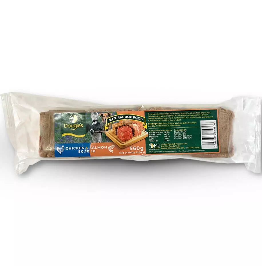 Dougies Chicken & Salmon 80:10:10 560g Dougies 