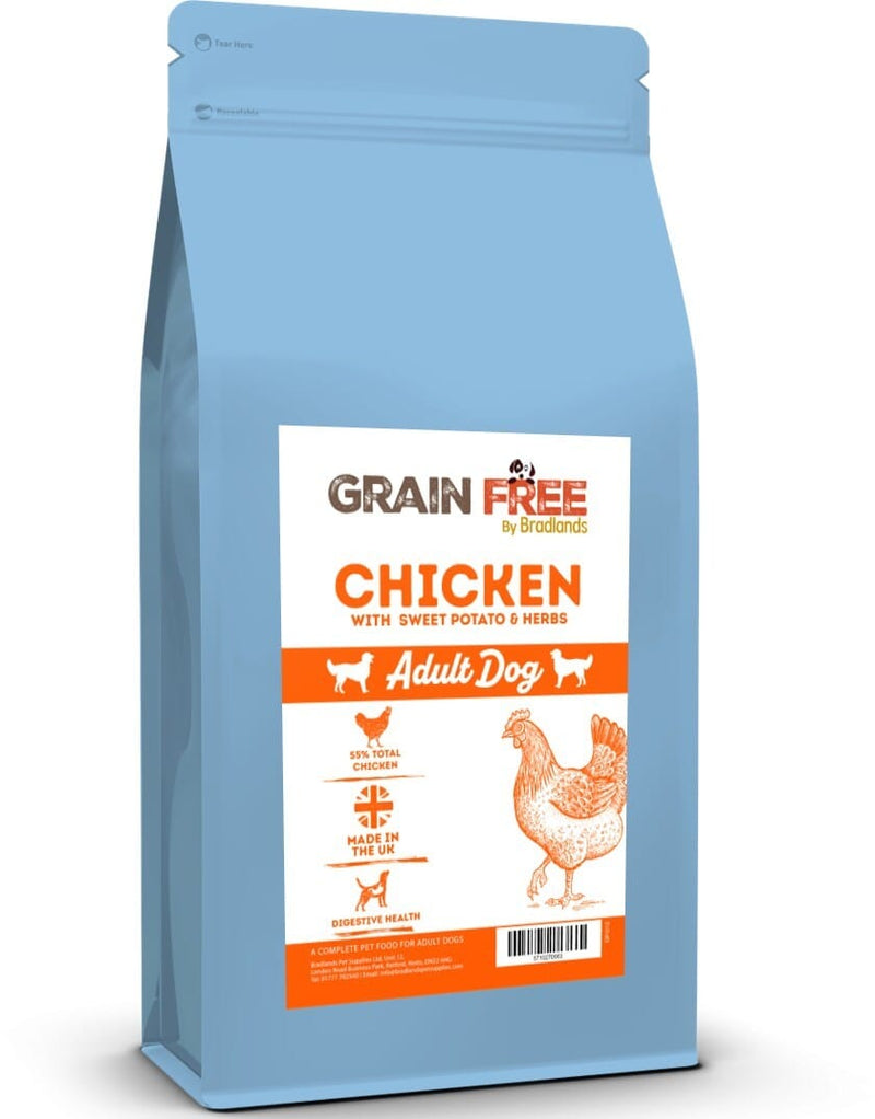 Bradlands Grain Free Adult Chicken 6kg Dry Dog Food Bradlands 