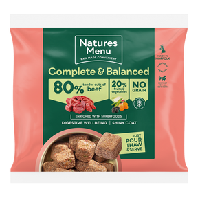 Natures Menu Country Hunter Beef Nuggets 1kg Raw Dog Food Natures Menu 