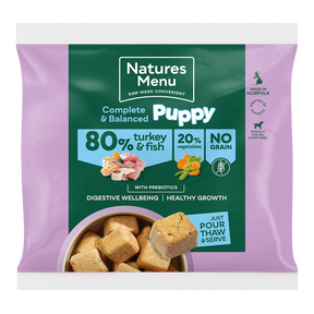 Natures Menu Country Hunter Puppy Turkey/Fish 1kg Raw Dog Food Natures Menu 