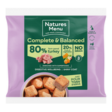 Natures Menu Country Hunter Turkey Nuggets 1kg Raw Dog Food Natures Menu 
