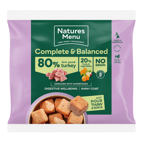 Natures Menu Country Hunter Turkey Nuggets 1kg Raw Dog Food Natures Menu 
